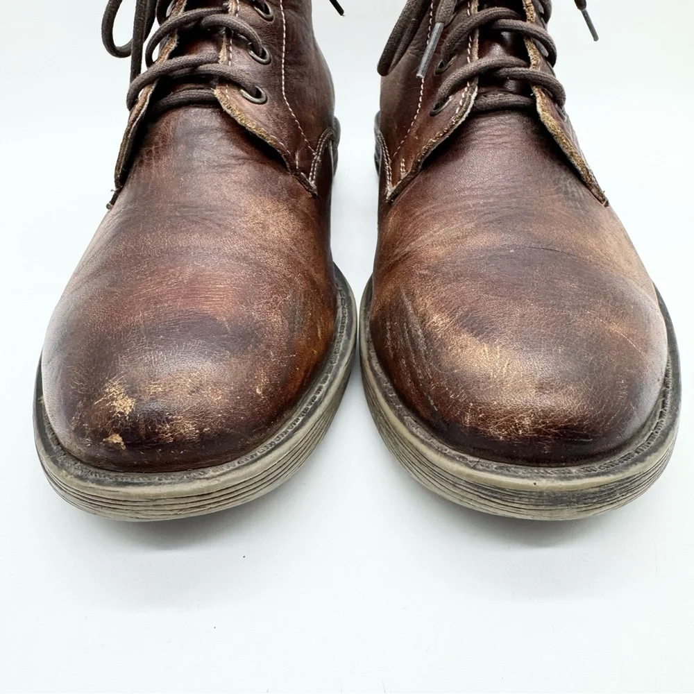 Bed Stu Men's Hoover Lace Up Chukka Boot Brown Distressed Size‎ 8.5 Minimalist